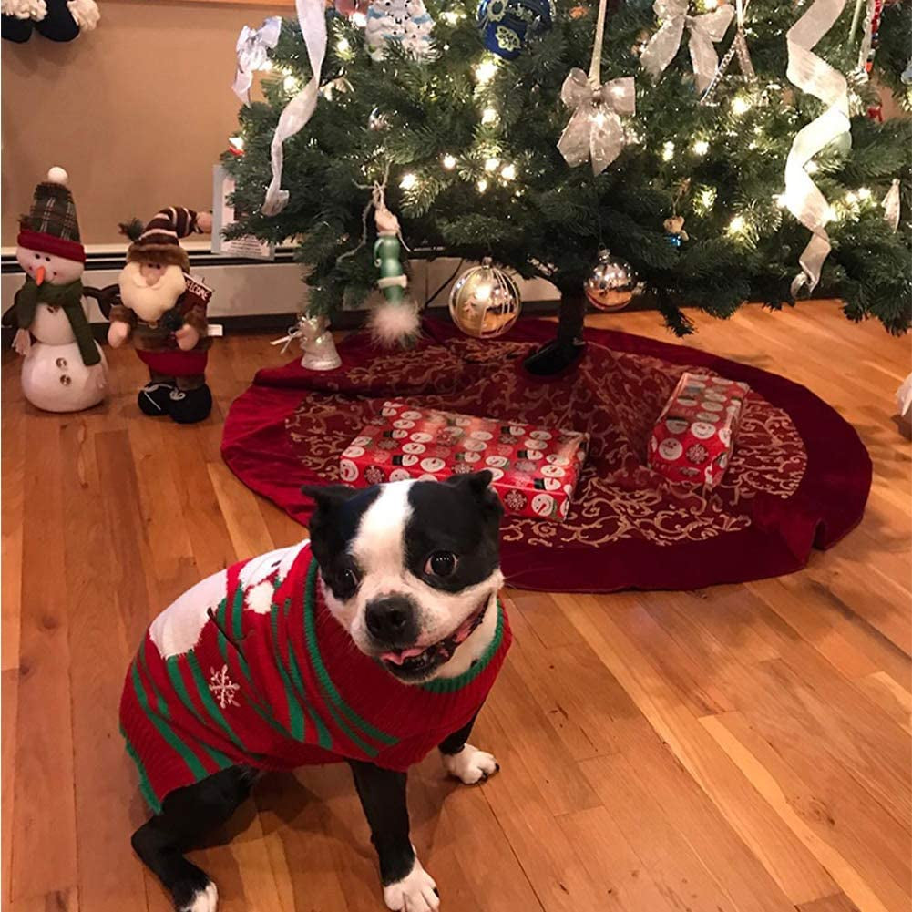 Dog Snow Sweaters Snowman Sweaters Xmas Dog Holiday Sweaters New Year Christmas Sweater Pet Clothes for Small Dog and Cat(Snowman,Xxl)